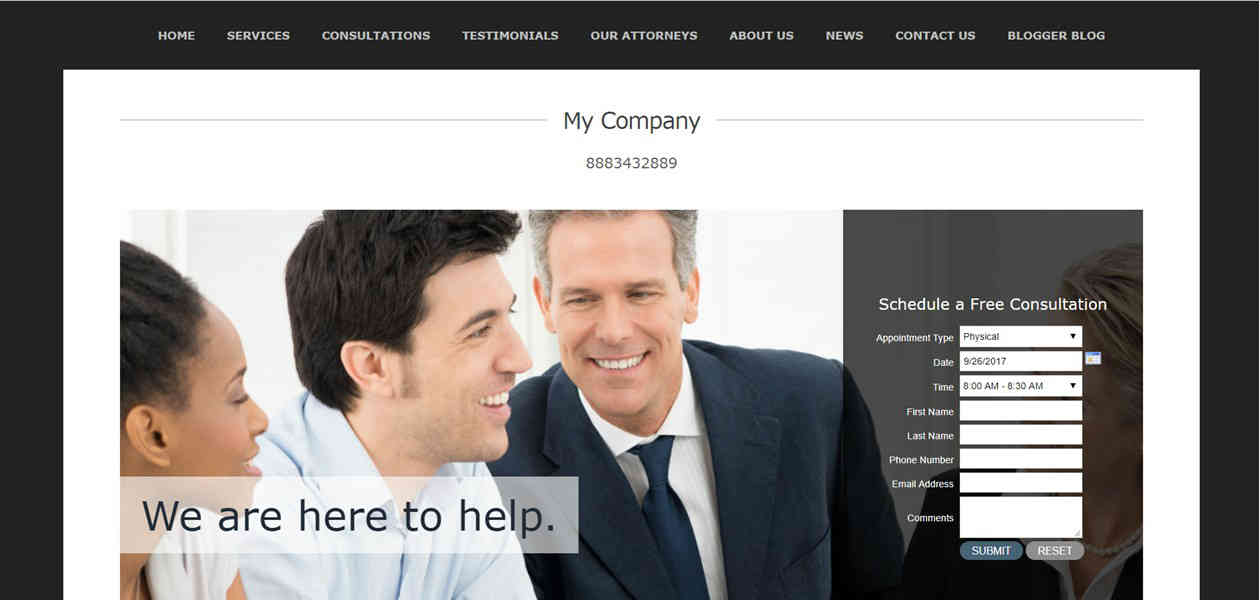 Consulting Firm Website Design Template