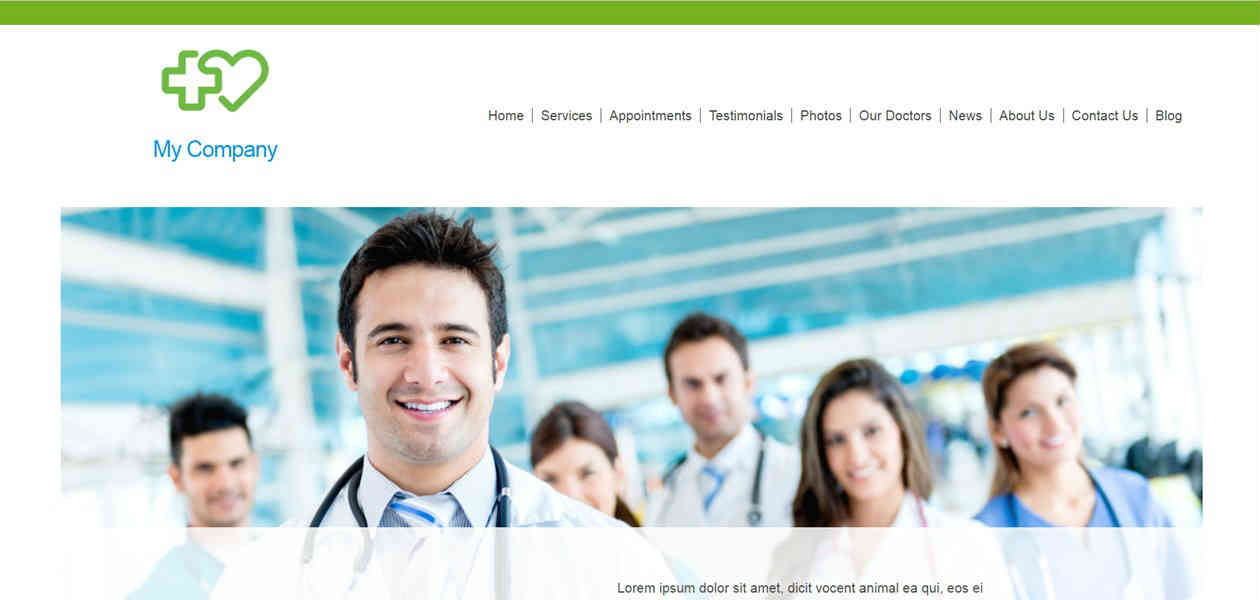 Medical Website Design Template