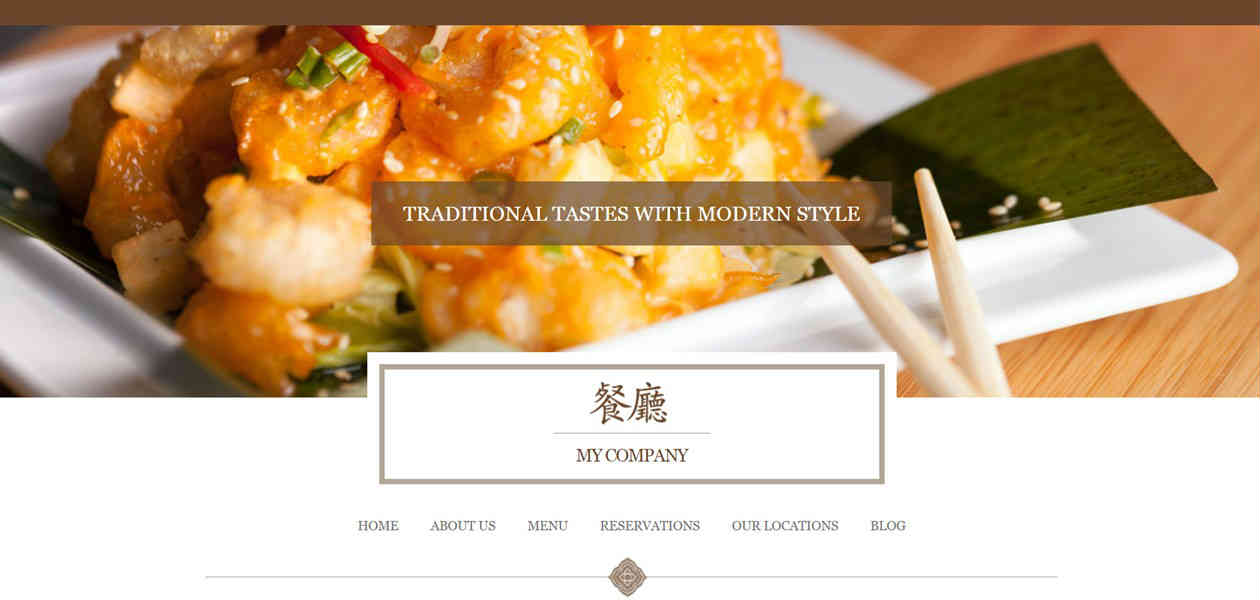 Restaurant Menu Website Design Template